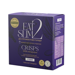 Eat2Slim Стевія Офісний тиждень (5 порцій) натуральні кріспи для втамування голоду та контролю маси тіла